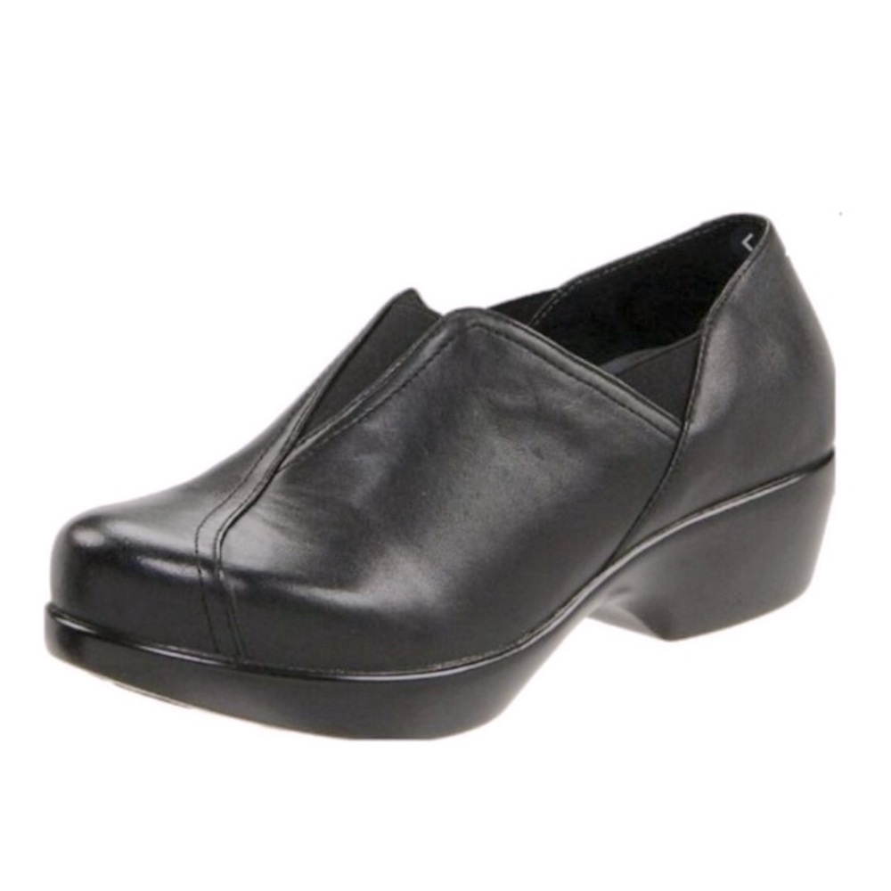 Dansko Arden Black Leather Clogs